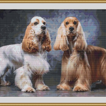 Cocker Spaniel Cross Stitch Pattern