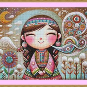 Colourful Outfit Cross Stitch Pattern