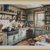 Cozy Kitchen Cross Stitch Pattern