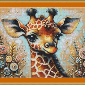 Cute Giraffe Cross Stitch Pattern