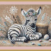 Cute Zebra Cross Stitch Pattern