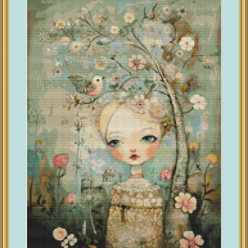 Dreamy Eyes Cross Stitch Pattern