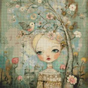 Dreamy Eyes Cross Stitch Pattern