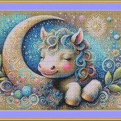 Dreamy Night Sky Cross Stitch Pattern