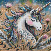 Elegant Unicorn Cross Stitch Pattern