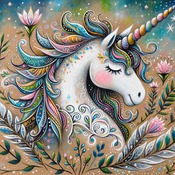 Elegant Unicorn Cross Stitch Pattern