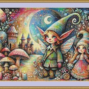 Elves Cross Stitch Pattern