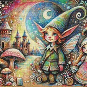 Elves Cross Stitch Pattern