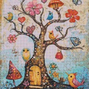 Enchanted Tree Cross Stitch Pattern