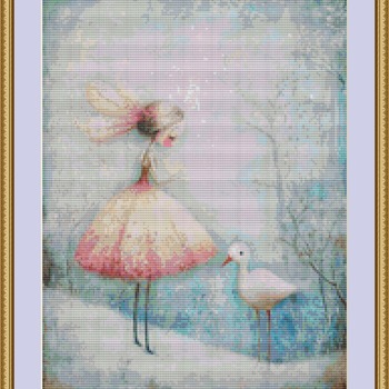 Fairy Girl Cross Stitch Pattern