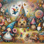 Fairytale House Cross Stitch Pattern