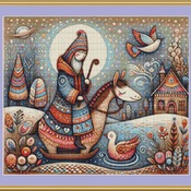 Fairytale Scene Cross Stitch Pattern