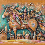 Fairytale Unicorn Cross Stitch Pattern