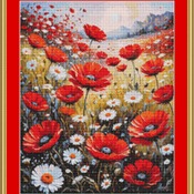 Flowers In A Meadow Cross Stitch Pattern