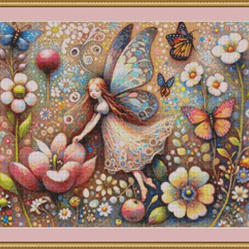 Flying With the Butterfly Cross Stitch Pattern