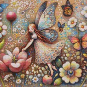 Flying With the Butterfly Cross Stitch Pattern