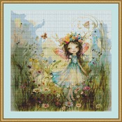 Garden Fairy 13 Cross Stitch Pattern