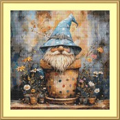 Garden Gnome 13 Cross Stitch Pattern