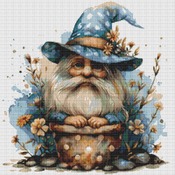 Garden Gnome 6 Cross Stitch Pattern