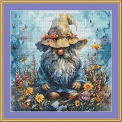 Garden Gnome 9 Cross Stitch Pattern