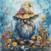 Garden Gnome 9 Cross Stitch Pattern