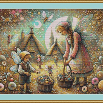 Gathering Orbs Cross Stitch Pattern