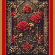 Gothic Roses Cross Stitch Pattern