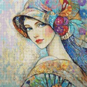 Graceful Woman Cross Stitch Pattern