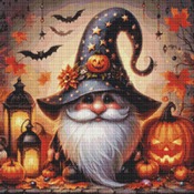 Halloween Gnome Cross Stitch Pattern