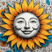 Happy Sunflower Cross Stitch Pattern