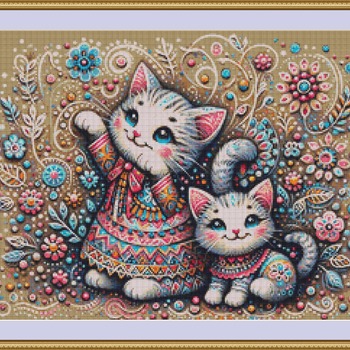 Kittens Cross Stitch Pattern