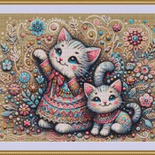 Kittens Cross Stitch Pattern