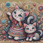 Kittens Cross Stitch Pattern