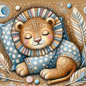 Lion Cub Cross Stitch Pattern