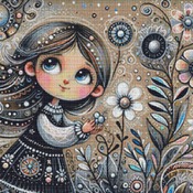 Little Girl Cross Stitch Pattern