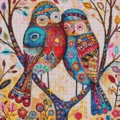 Love Birds Cross Stitch Pattern