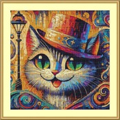 Mosaic Cat Cross Stitch Pattern