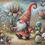 Mushroom Garden Cross Stitch Pattern