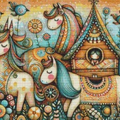 Ornate Little House Cross Stitch Pattern