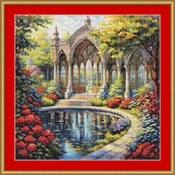 Park Gazebo Cross Stitch Pattern