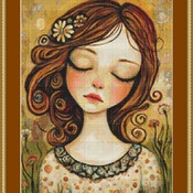 Peaceful Look Cross Stitch Pattern