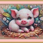 Piglet Cross Stitch Pattern