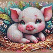 Piglet Cross Stitch Pattern