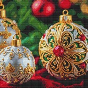 Pretty Baubles Cross Stitch Pattern