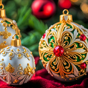 Pretty Baubles Cross Stitch Pattern