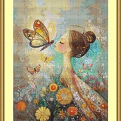 Pretty Butterfly Cross Stitch Pattern