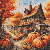 Pumpkins Galore Cross Stitch Pattern