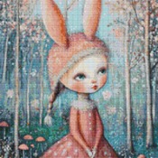 Rabbit Ears Hat Cross Stitch Pattern