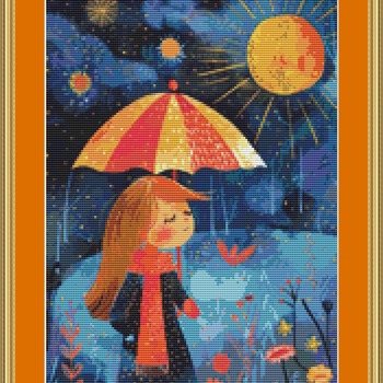 Rainy Day Cross Stitch Pattern