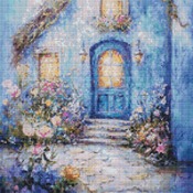 Romantic Cottage Cross Stitch Pattern